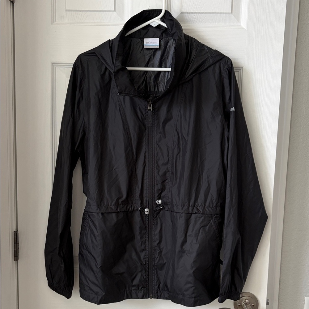 Columbia Black Women's Hooded Lightweight Utility Jacket